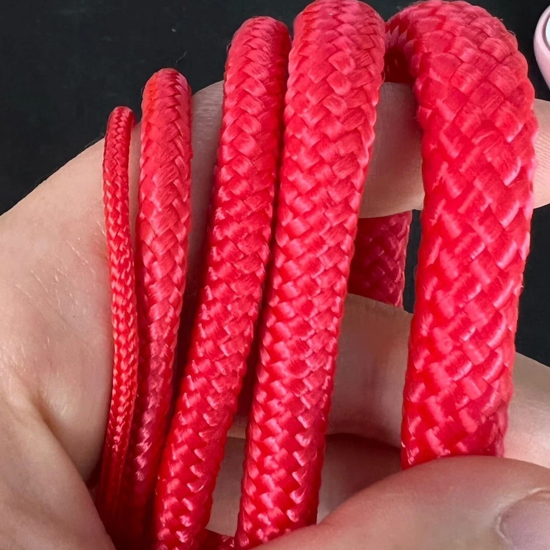 绳子耐磨尼龙绳晾衣晒被绳捆绑手工编织绳红色尼龙绳帐篷绳耐用