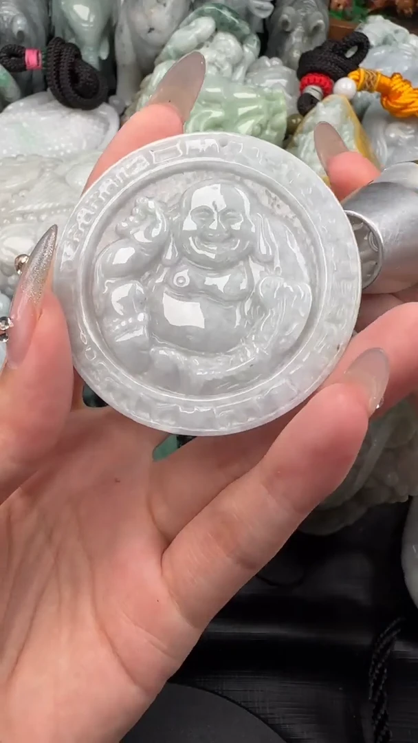【闪购商品】翡翠挂件未镶嵌大肚佛