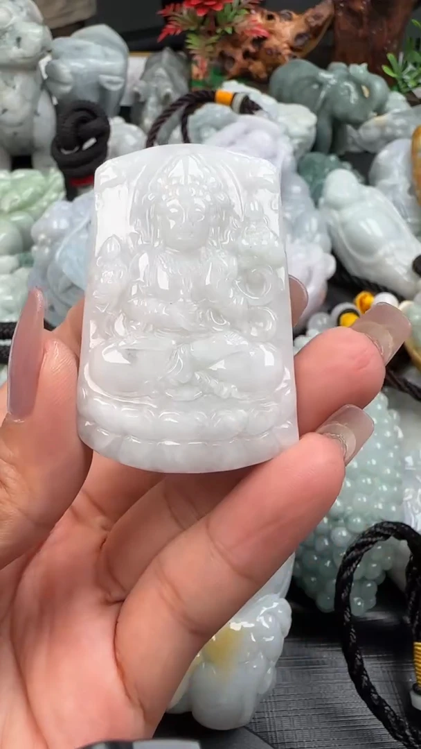 【闪购商品】翡翠挂件未镶嵌观音