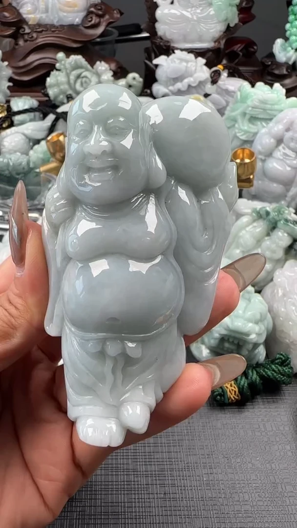 【闪购商品】翡翠挂件未镶嵌大肚佛