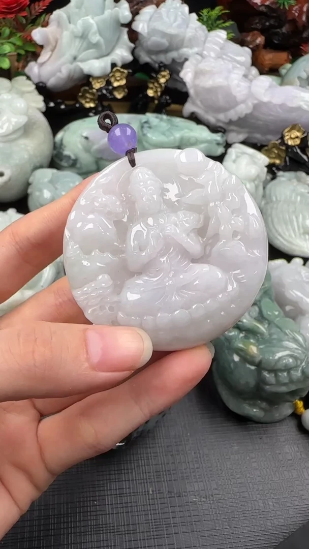 【闪购商品】翡翠挂件未镶嵌观音