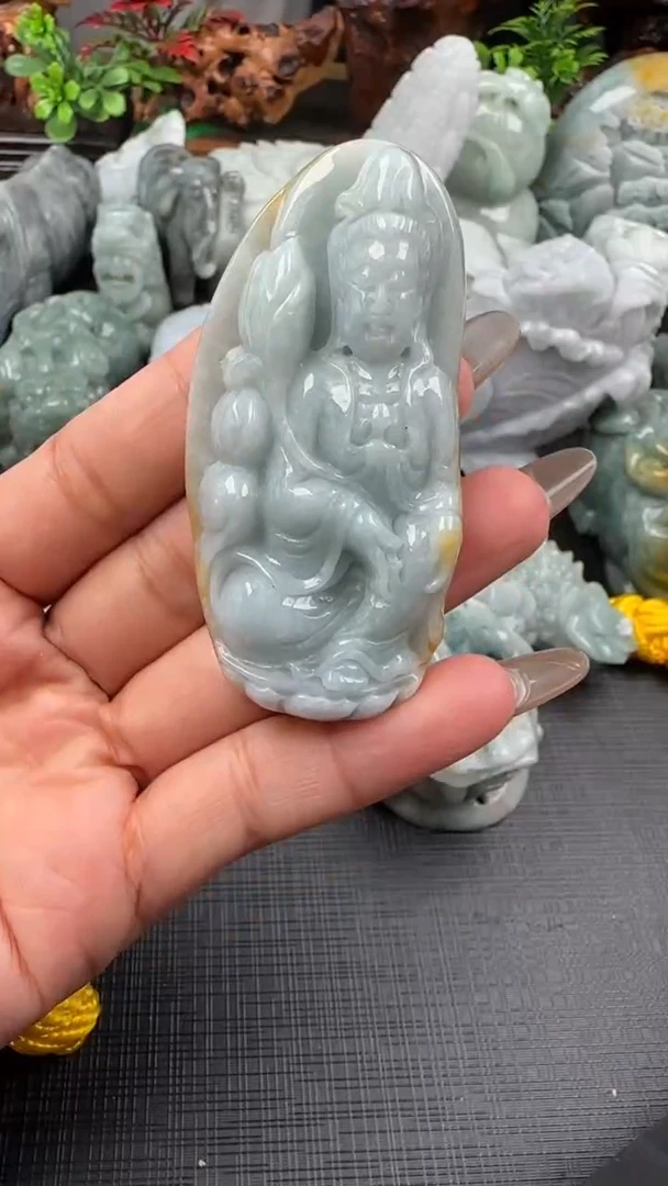【闪购商品】翡翠挂件未镶嵌观音