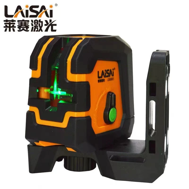 莱赛6001迷你两线绿光水平仪便携十字线红外线强磁支架新款小型