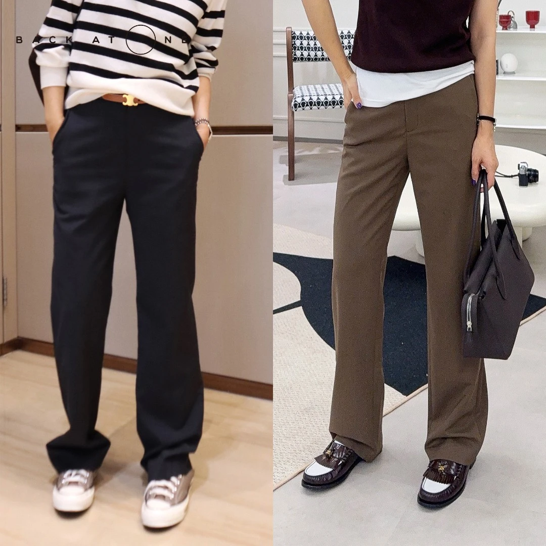 BackAtOne “比例美学”直筒裤西裤  BDF-2BI051F/BDF-2BI103C-K