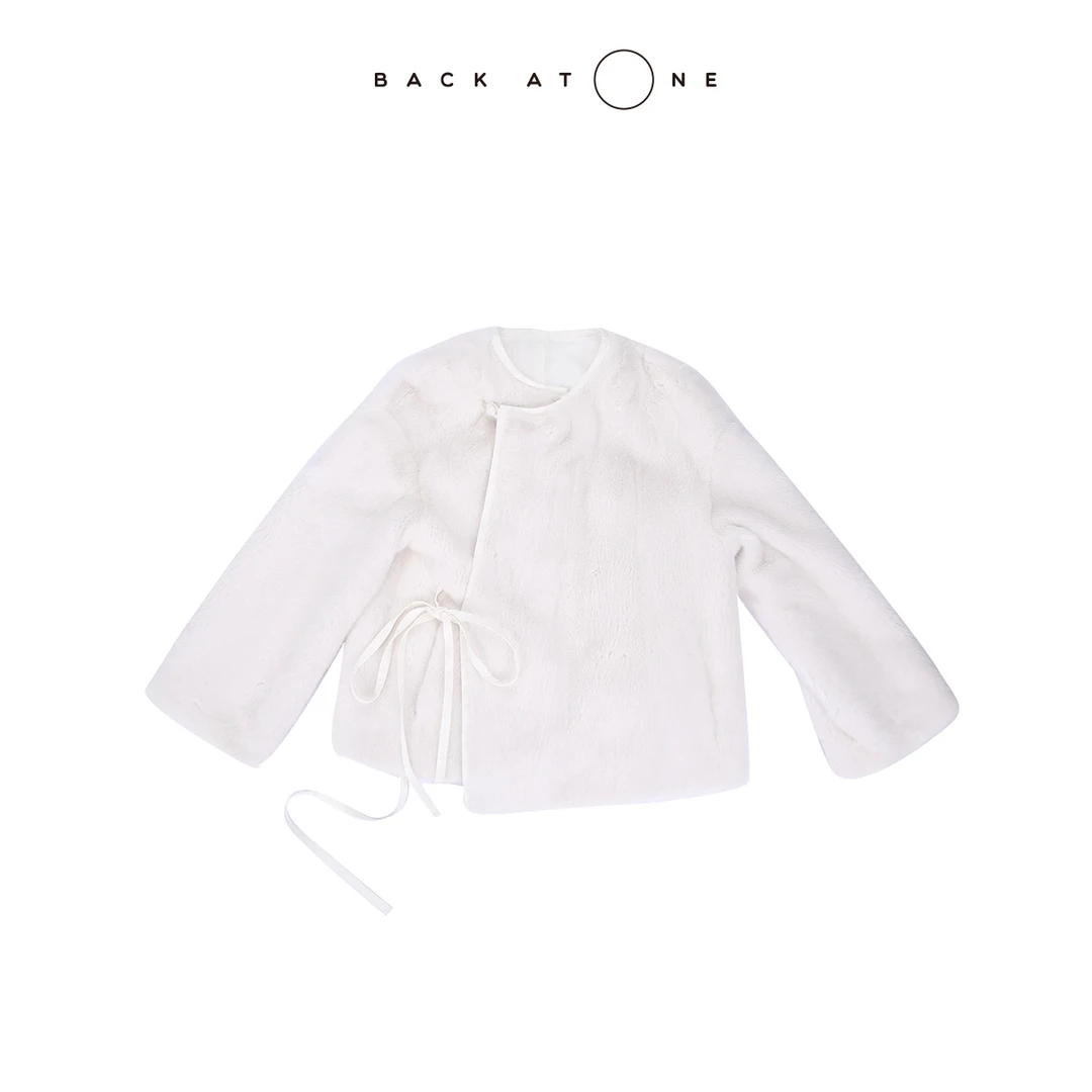 BackAtOne  “皎玉”时尚百搭新中式双面穿水貂外套 BEF-1GC382E-K