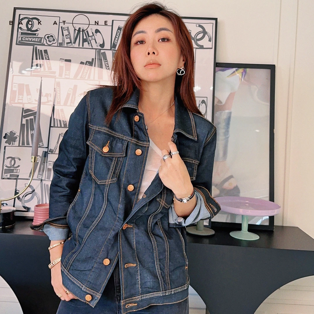 BackAtOne “中古韵调”随性大气经典过胶牛仔夹克 BAO-23SS-C035-K
