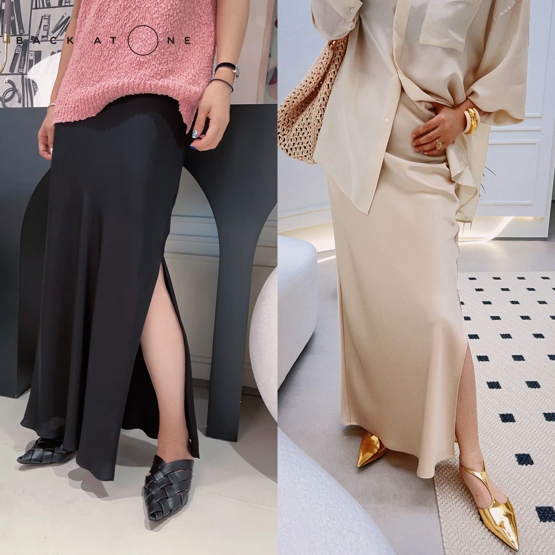 BackAtOne“摇曳香槟”黑色香槟色半身裙 B3SS-Y011-JK/B3SS-L050-J