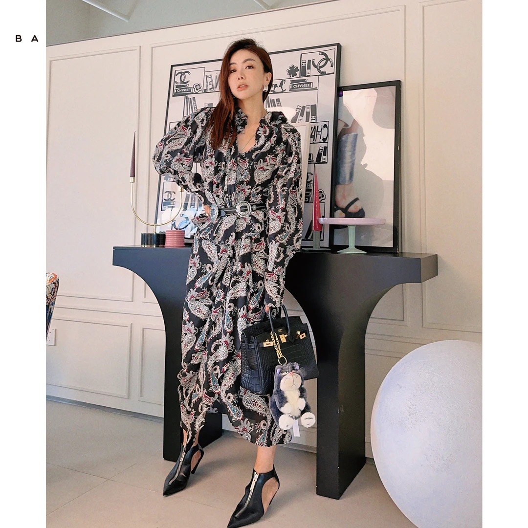 BackAtOne“复古佩斯利”气质衬衫/半裙 BAO-22AW-M128/B3SS-L063-K