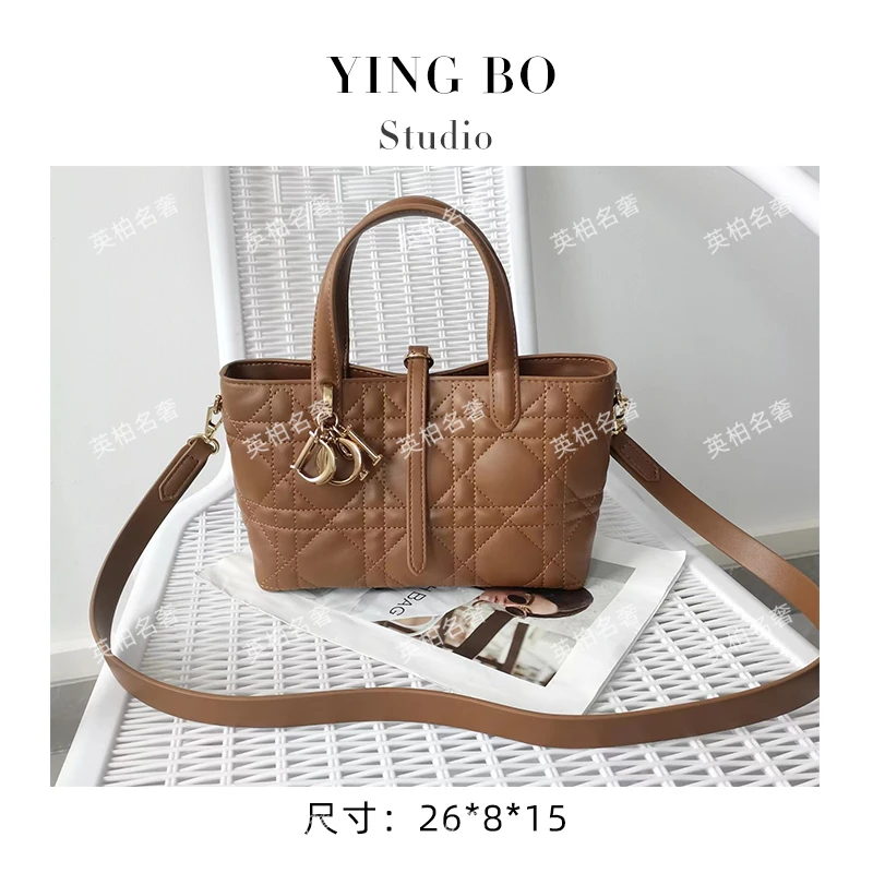 【英柏甄选】SKL-5179-摩卡咖啡 然与纯小众设计感时尚单肩百搭女包