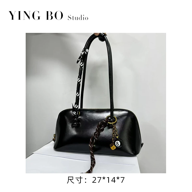 【英柏甄选】SD-5026-静谧黑 然与纯小众设计感单肩包百搭女包