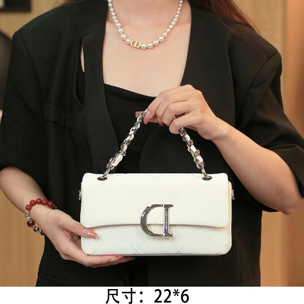 【英柏甄选】ZT-D9622-白雾色 然与纯小众设计感时尚单肩包百搭女包