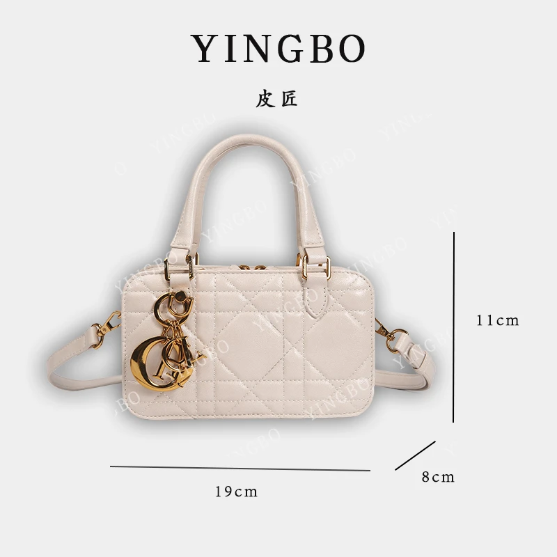 【英柏甄选】SKL-7287-象牙白 然与纯小众设计感时尚单肩包百搭女包