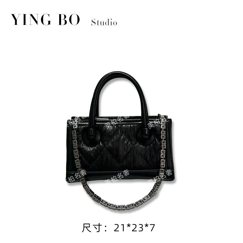 【英柏甄选】ZT-D7099-黑色 然与纯小众设计感时尚单肩包百搭女包