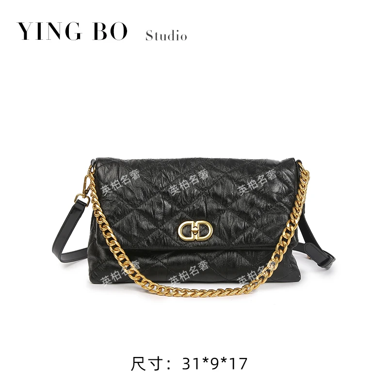 【英柏甄选】SKL-G8027-黑色 然与纯小众设计感单肩包百搭女包