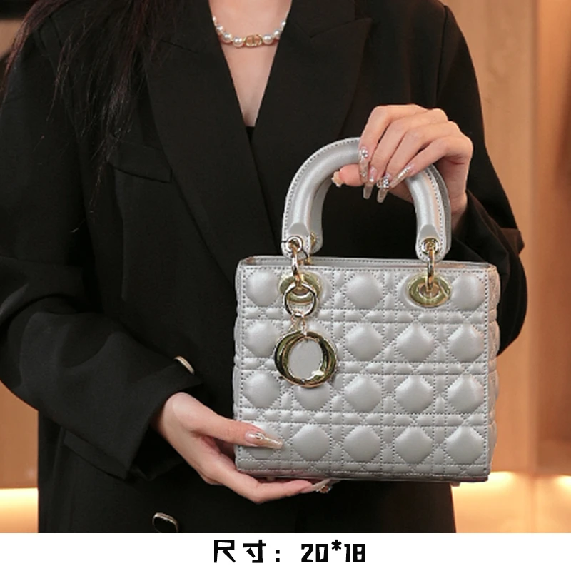 【英柏甄选】J-6177-灰色 然与纯小众设计感时尚单肩包复古百搭女包