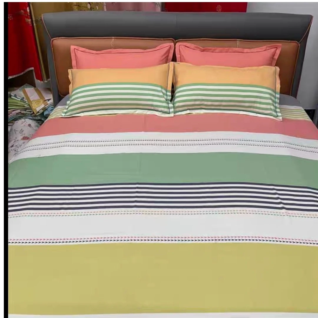 （039）爱家纯棉床单2.45*2.3米（+－5公分）【适用于1.8床】绅士条