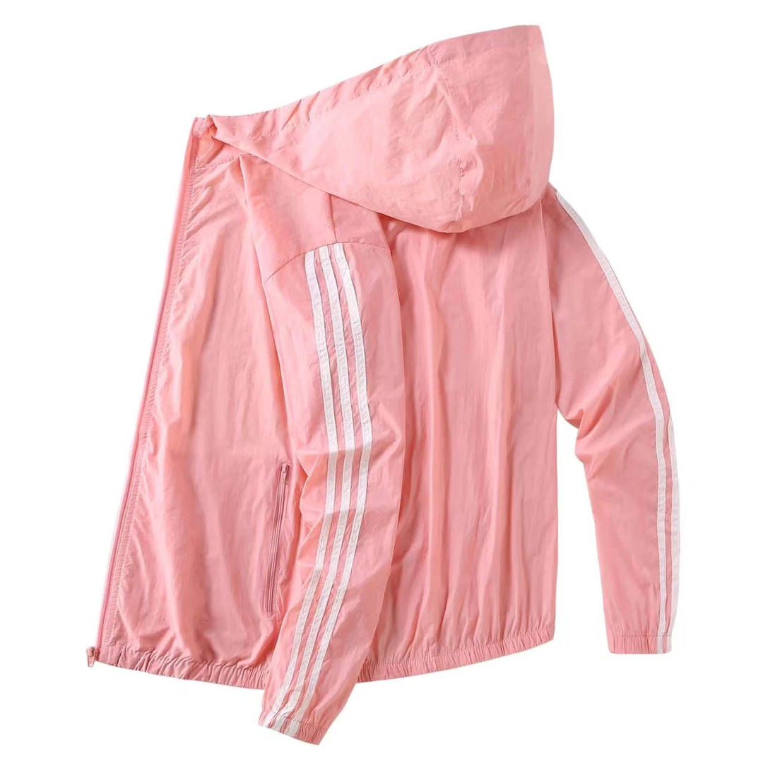 2024夏季薄款女士外套情侣装皮肤衣男户外运动连帽防晒服