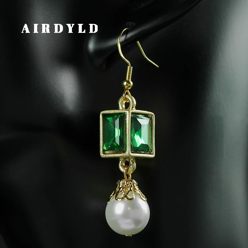 黄铜仿珍珠耳饰 【方糖】时尚复古轻奢复古法式vintage耳钉