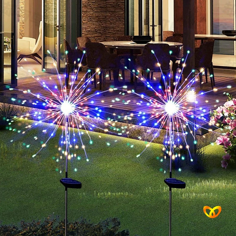 庭院氛围星空院子满天星太阳能户外线彩灯太阳能庭院灯