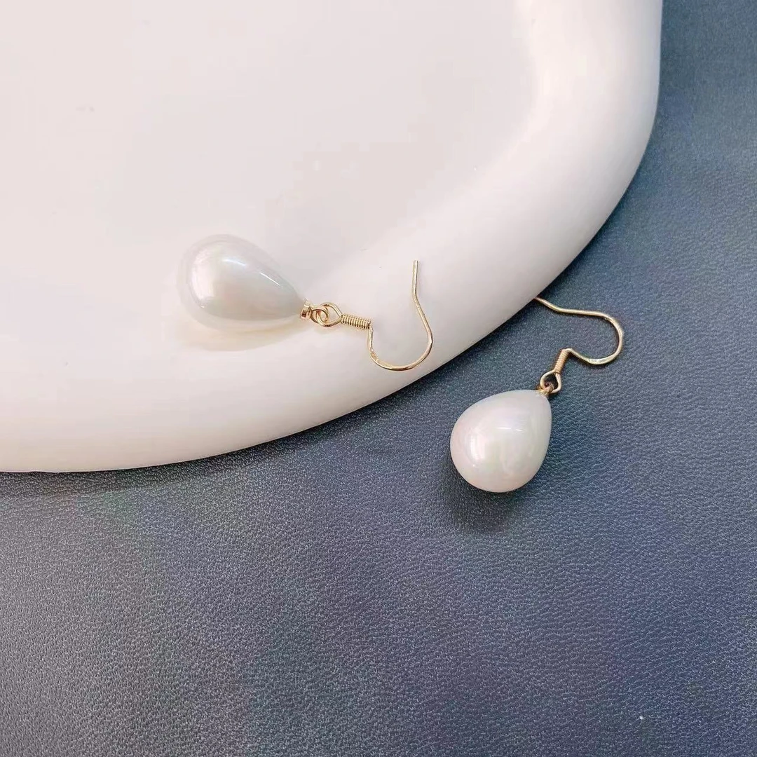 【清苍·最后三天】S925银针七彩水滴珠珠耳钉A019