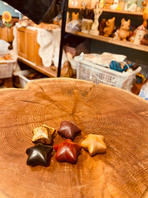 实木摆件 星星五件套 956