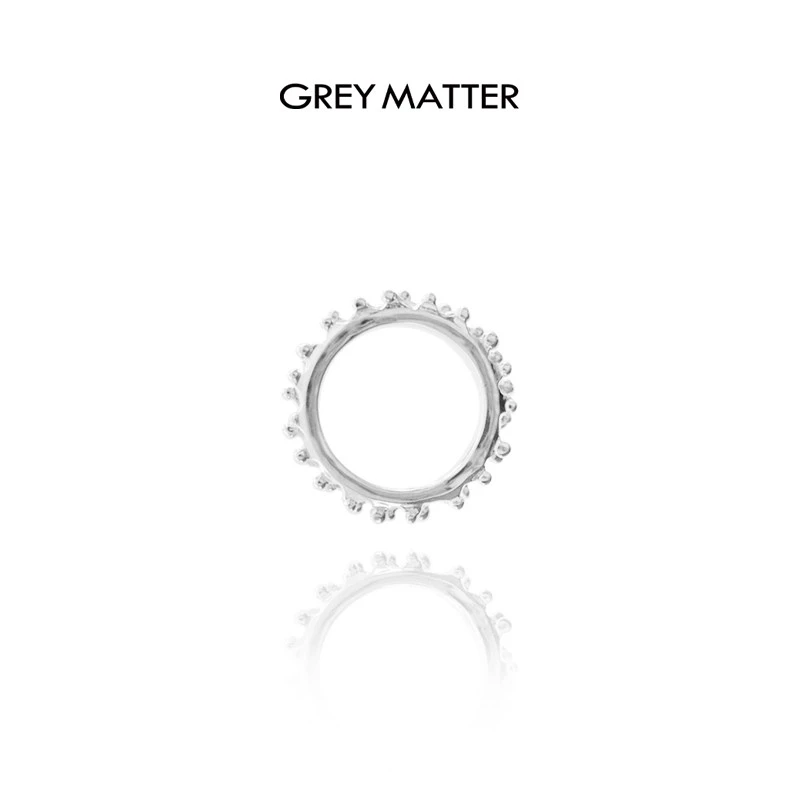 铜合金戒指 GREYMATTER 肌理熔蜡闭环戒指 设计原创独特 单个款
