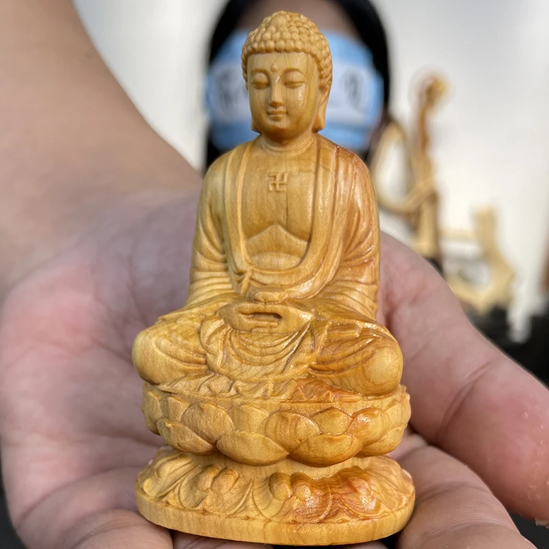 【闪购商品】崖柏如来摆件