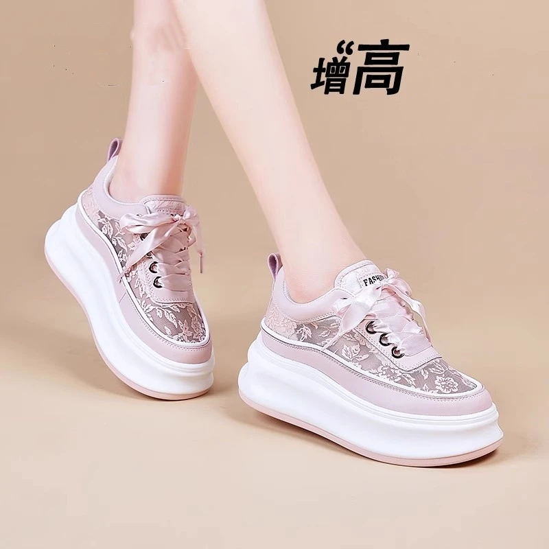 （万达撤柜）女鞋夏季透气网面薄款网鞋镂空老爹鞋夏天包头运动凉鞋