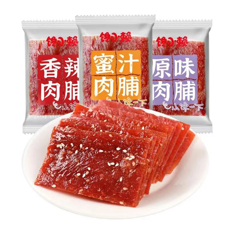 馋小赖靖江高蛋白肉脯蜜汁味营养肉干即食解馋追剧小零食独立包装