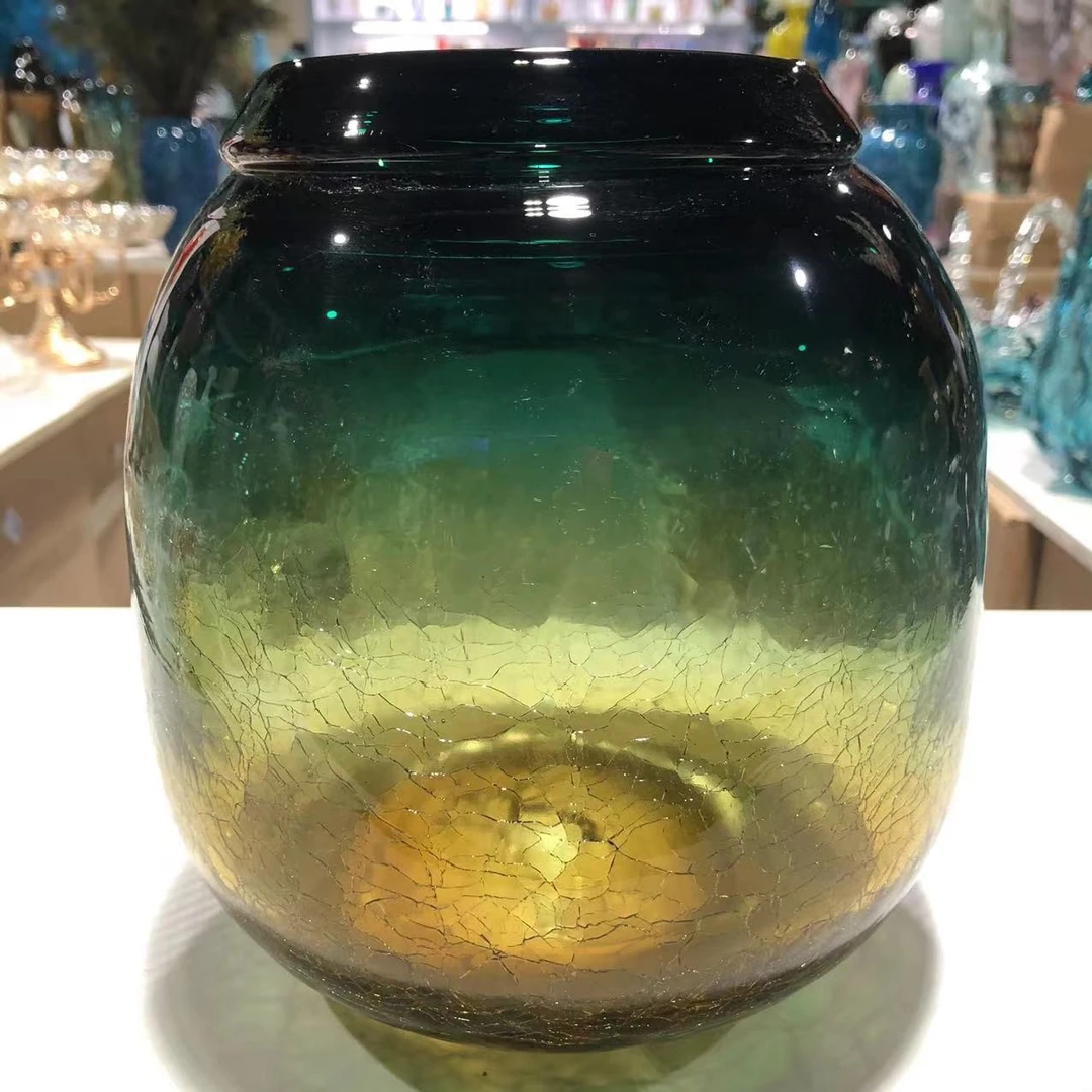 [K228]孤品渐变碎纹花瓶