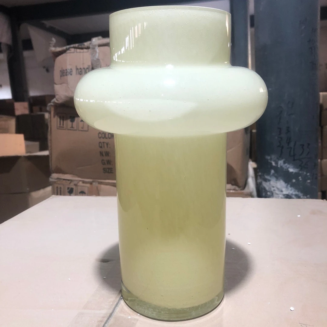 [K192]孤品白色飞碟花瓶