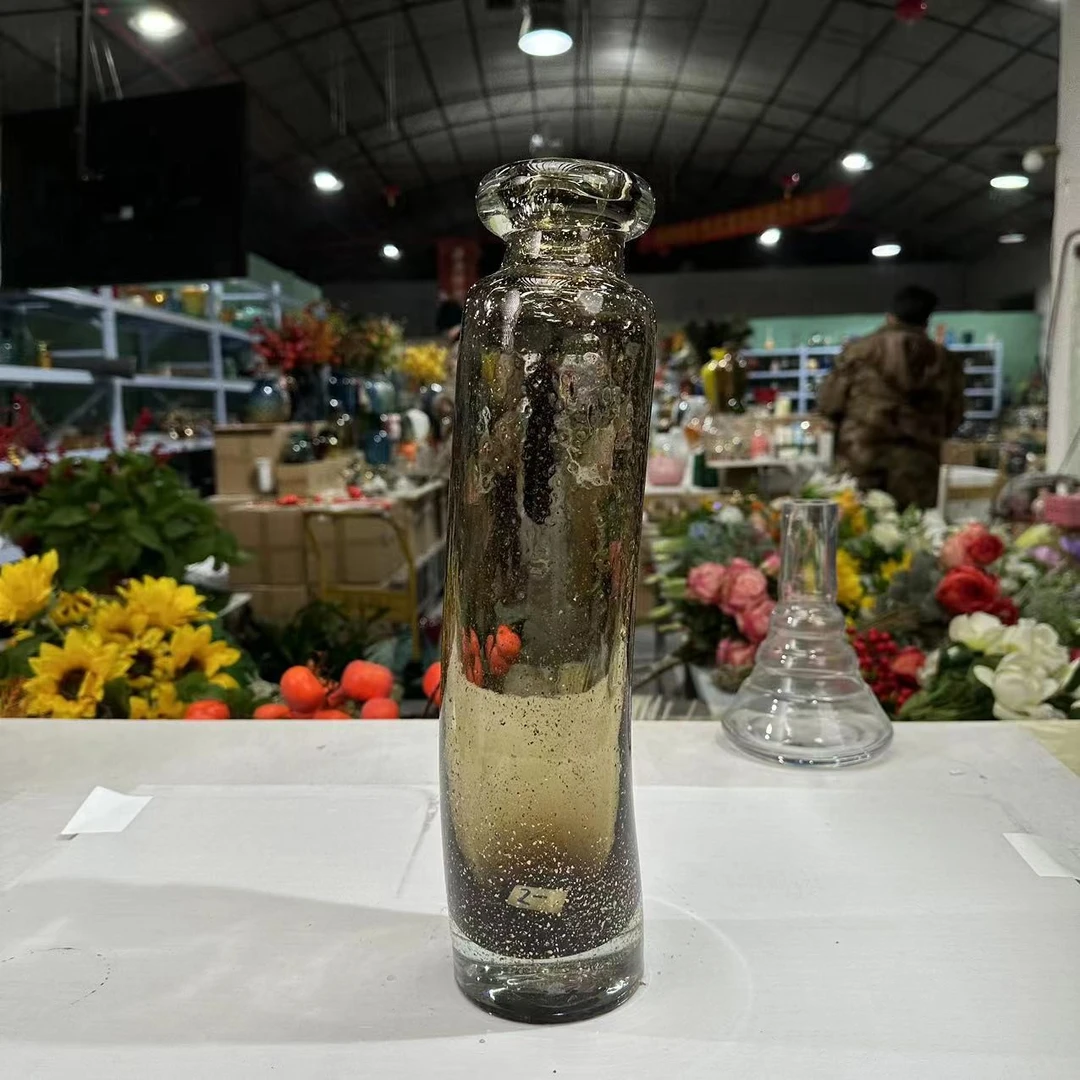 [K084]孤品咖色细款花瓶