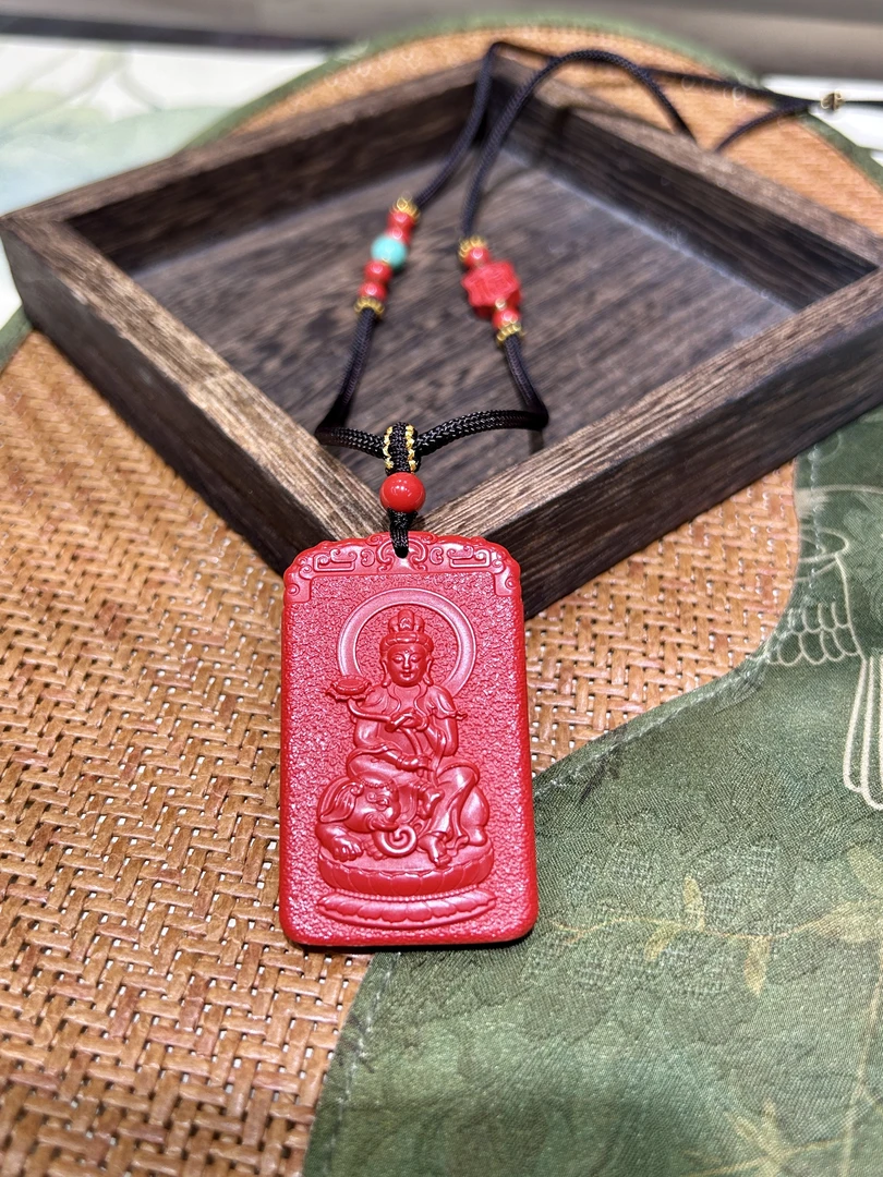 含辰砂工艺品高含量真朱砂水飞红砂十二生肖八大守护平安吊坠274