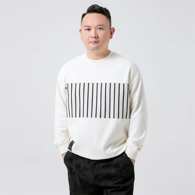 【新春特价 现货现发】加厚矮胖大码男装宽松显瘦卫衣男9069