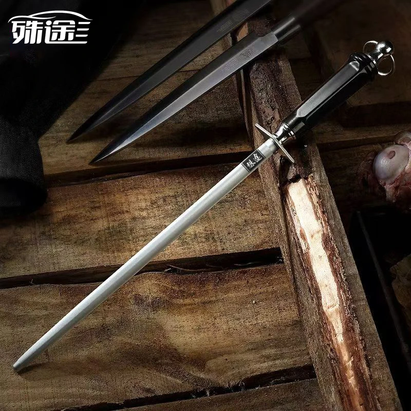 德国进口工艺 细纹磨刀棒磨刀棍 卖肉屠宰 菜刀剔骨专用家用商用