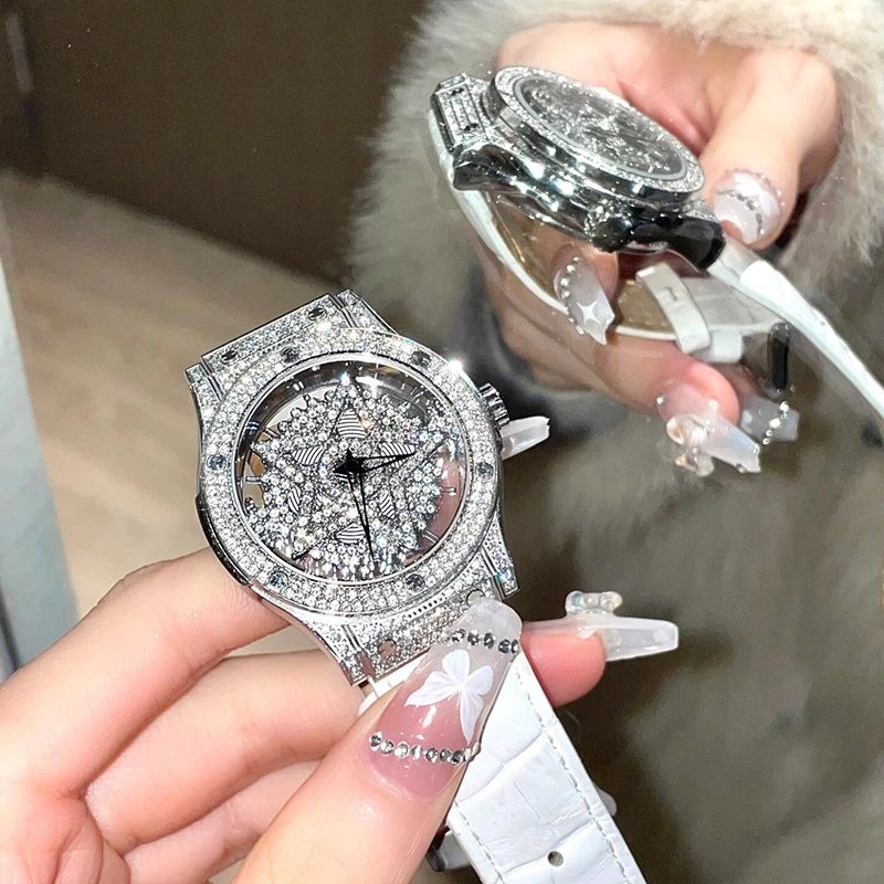 时来运转五芒星手表女款女士高颜值女生2024网红新款女表小众时尚