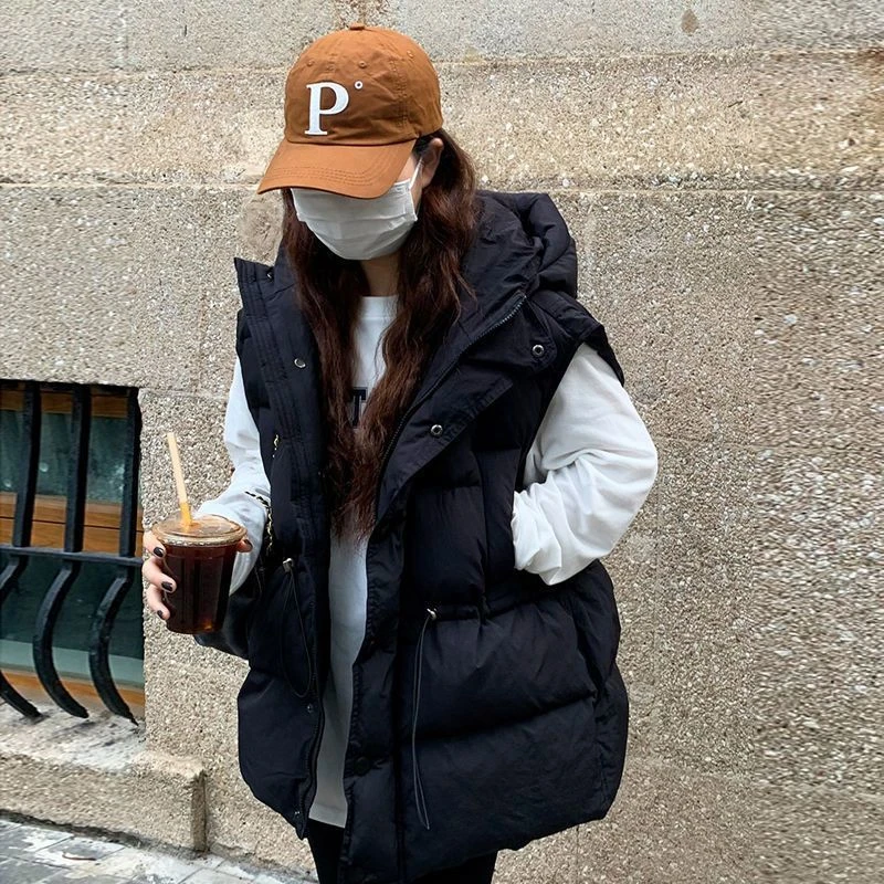 雪中飞2023秋冬外穿新款羽绒服马甲女反季韩版宽松坎肩加厚背心马