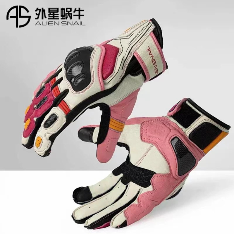 外星蜗牛P8摩托车骑行手套碳纤维四季防摔机车赛车手套