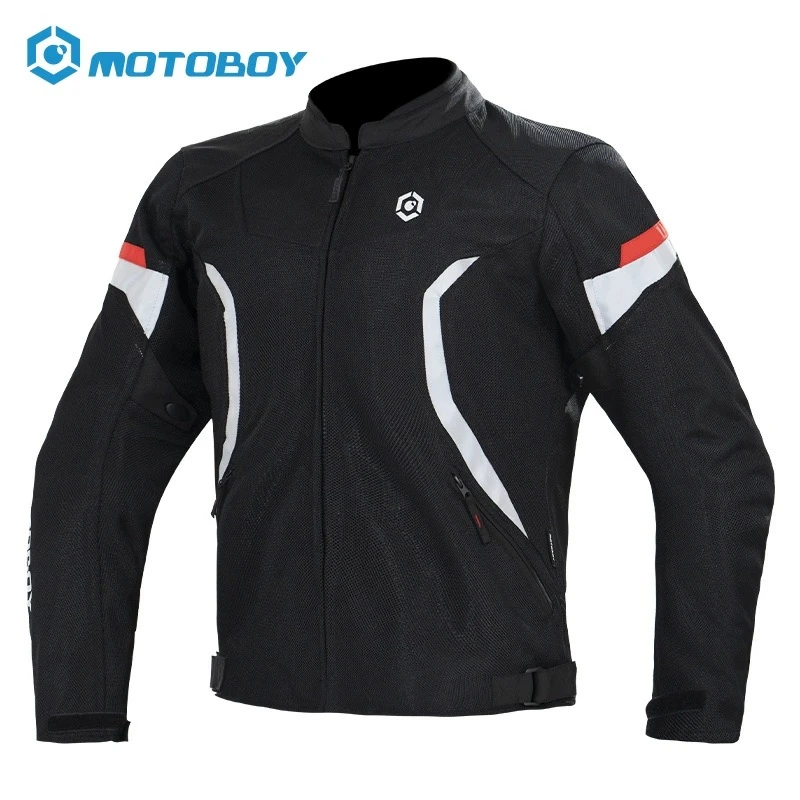 motoboy摩托车骑行服夏季网眼透气防摔夹克骑士服
