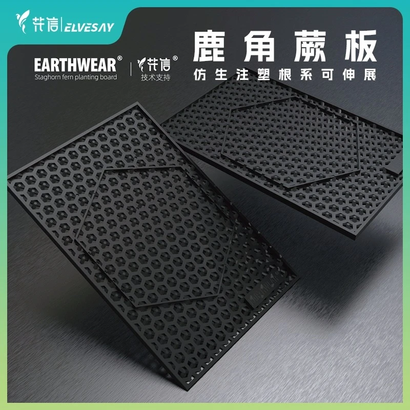 花信鹿角蕨板种植板附生植物专用壁挂板防霉防开裂树脂耐用高颜值