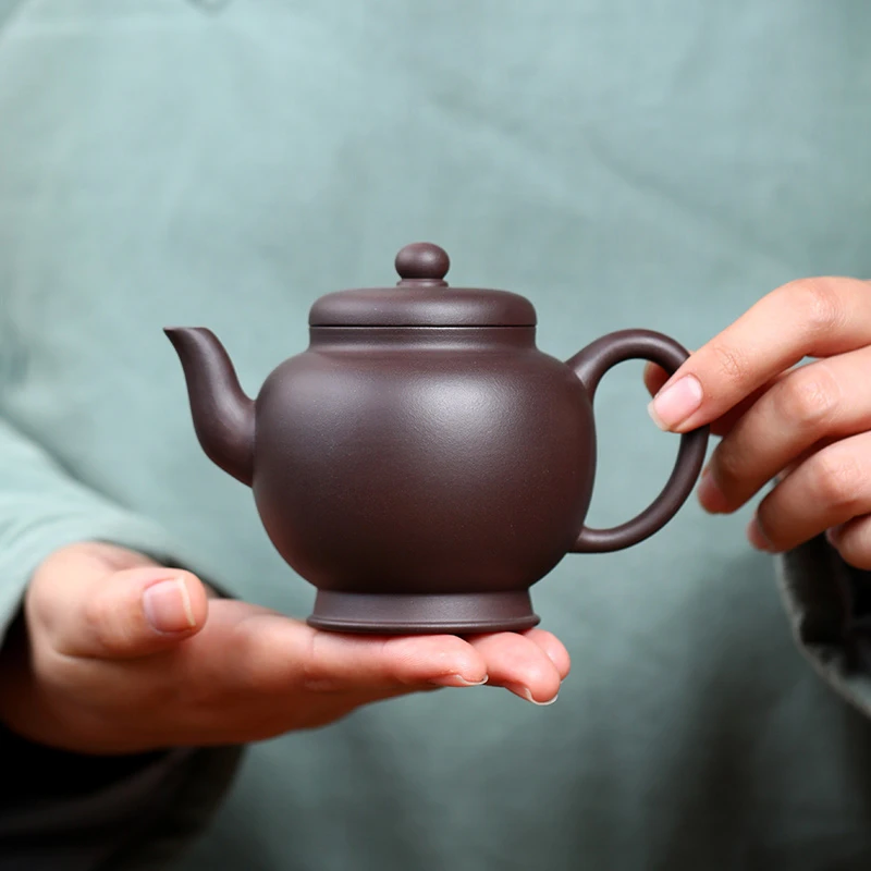 大吉羊 宜兴紫砂壶茶壶 原矿紫泥南州高士220ml曹悦