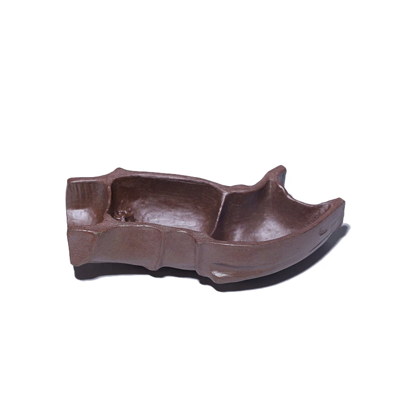 大吉羊柴烧 宜兴紫砂茶宠摆件 竹相伴香插