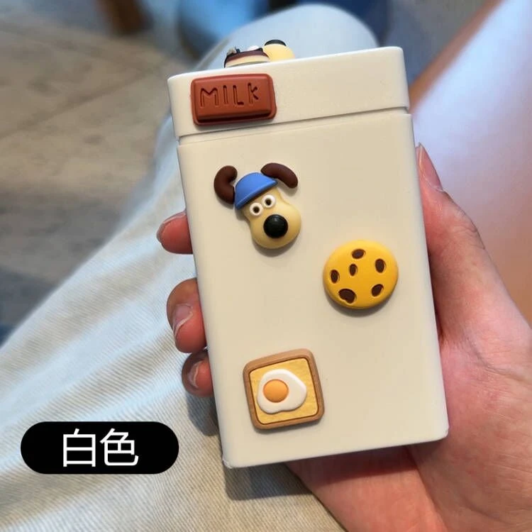 新款网红魔术盒静音无声点火防风充电创意卡通打火机送男友闺蜜