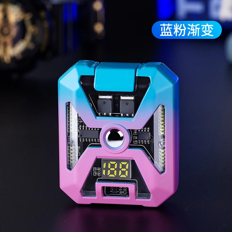 DAE 新款网红渐变色充电打火机机甲风酷炫防风电弧脉冲点火器