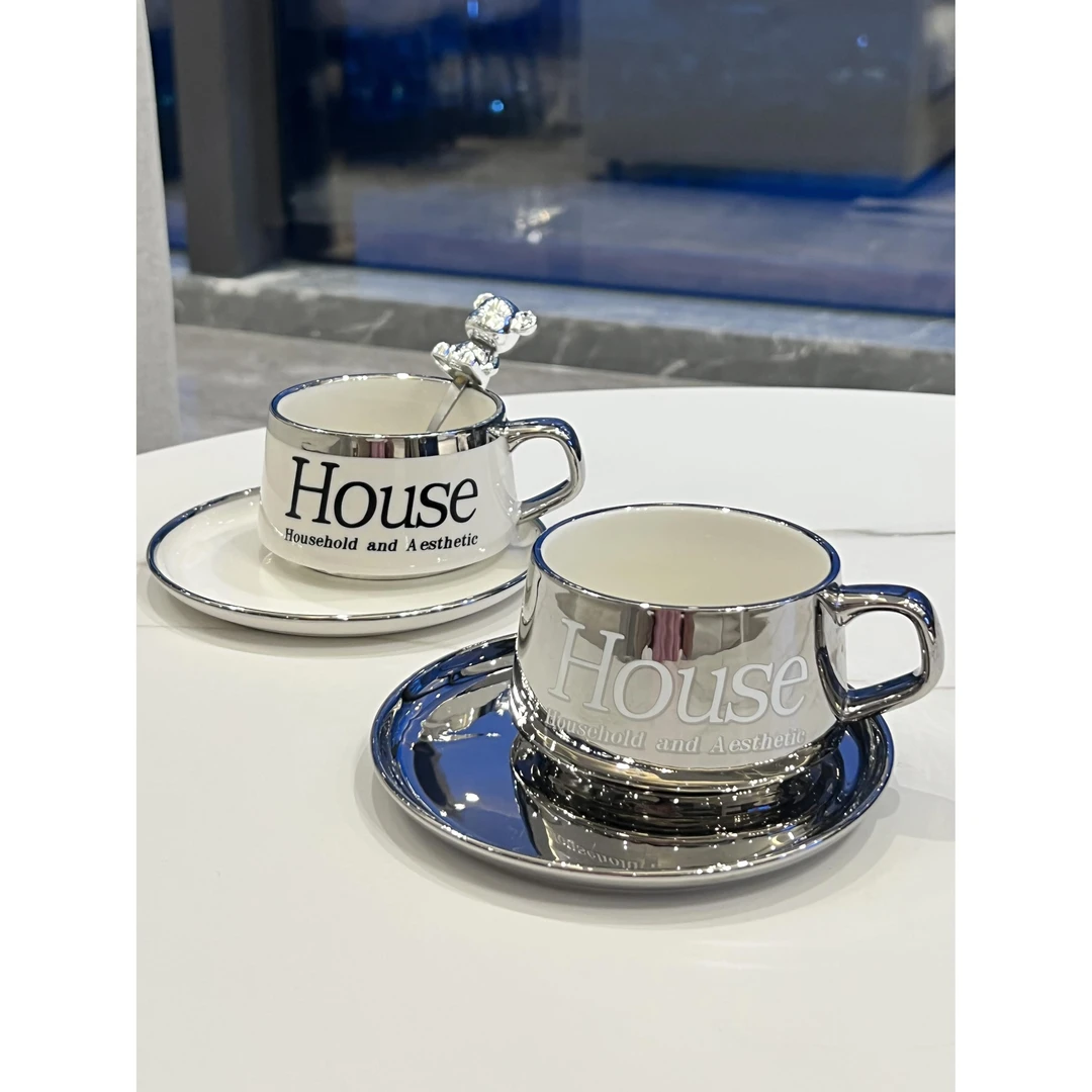 轻奢高颜值女咖啡杯套装高档精致欧式下午茶杯子高级感陶瓷马克杯