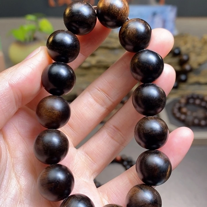 沉香手串越南芽庄白棋楠瘤疤1.4