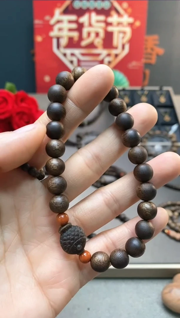 【闪购商品】沉香手串越南芽庄白棋0.8设计