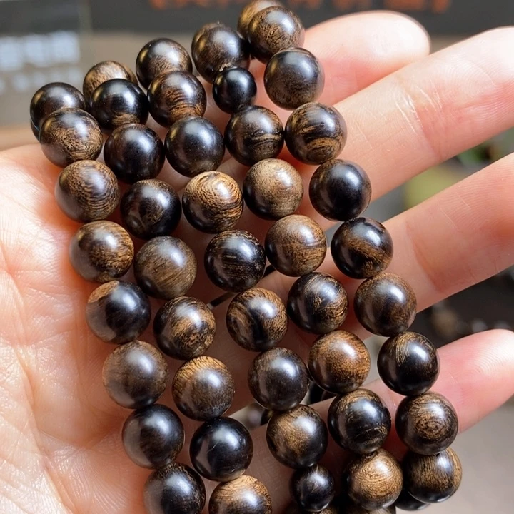 沉香手串越南芽庄白棋楠瘤疤0.8×108