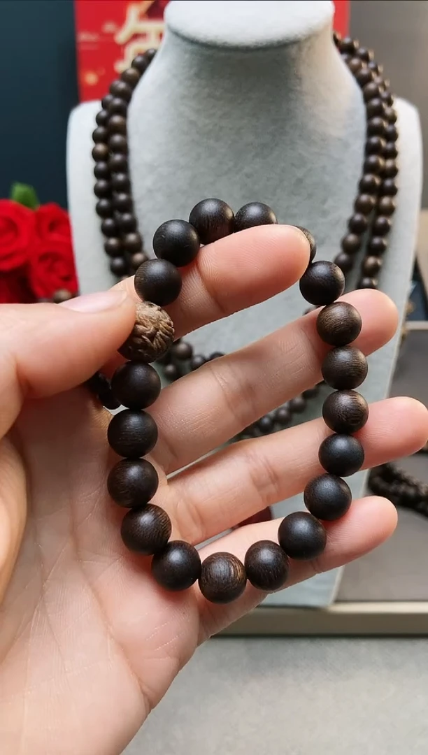 【闪购商品】沉香手串越南芽庄黑土1.0