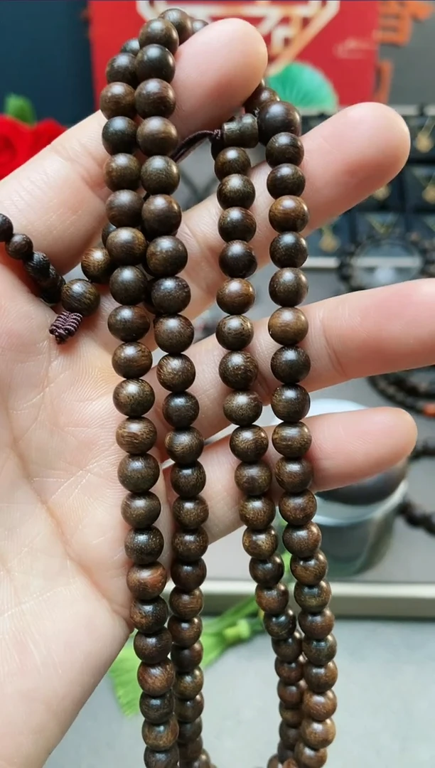 【闪购商品】沉香手串越南芽庄绿棋0.6*108